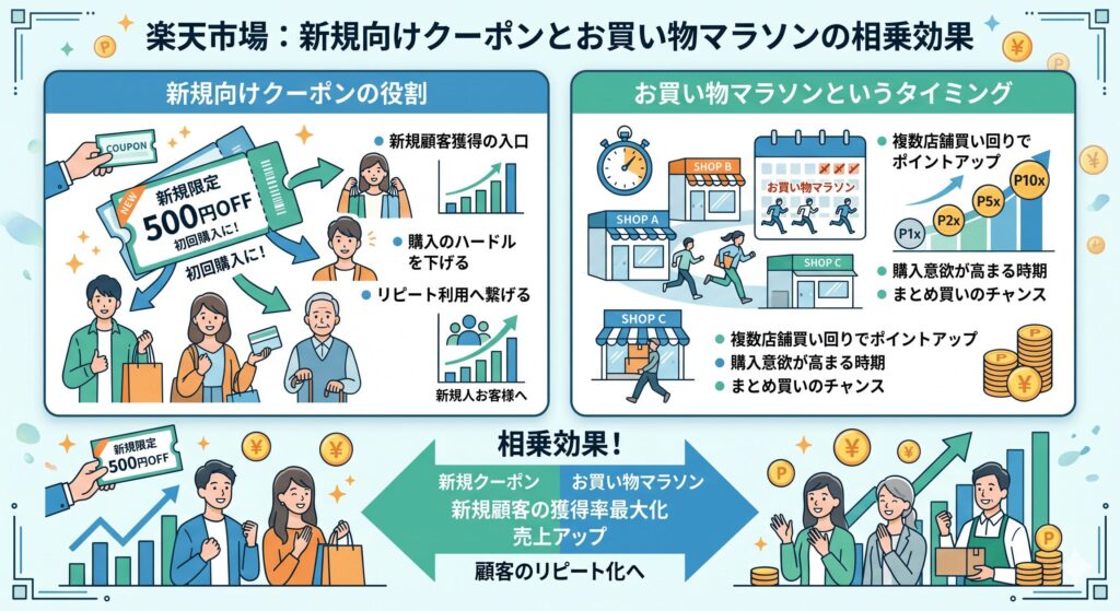 前提知識：楽天市場の新規向けクーポンとお買い物マラソン