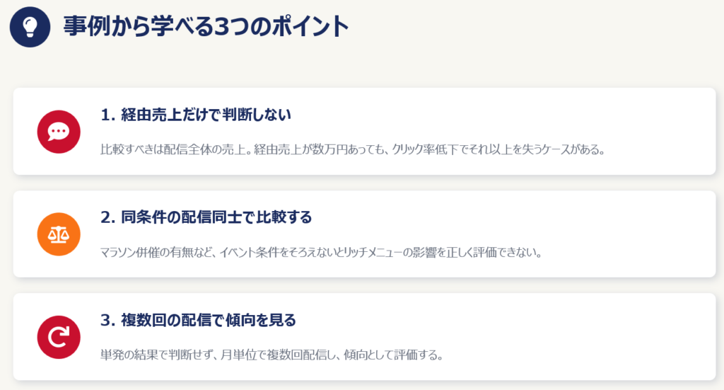 事例から学べるポイント:楽天のLINE配信効果を高めるコツ